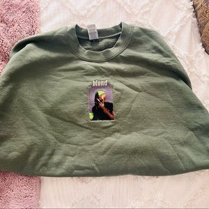 Custom embroidered frank ocean crew neck